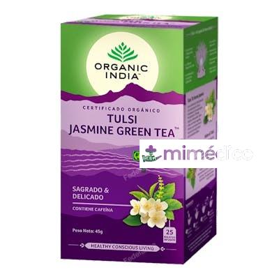 ORGANIC INDIA TULSI JASMINE GREEN TEA INFUSION AYURVEDICA 25 ORGANIC INDIA