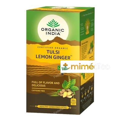 ORGANIC INDIA TULSI LEMON GINGER INFUSION AYURVEDICA 25 BOLS ORGANIC INDIA