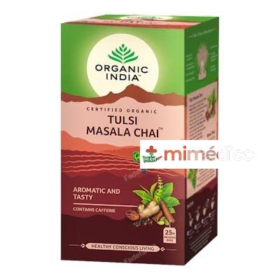 ORGANIC INDIA TULSI MASALA CHAI INFUSION AYURVEDICA 25 BOLSA ORGANIC INDIA