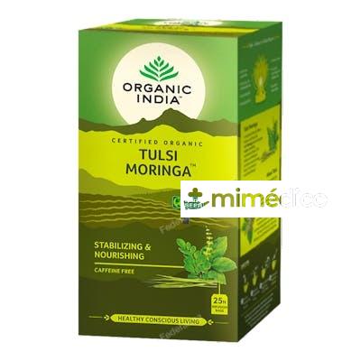 ORGANIC INDIA TULSI MORINGA INFUSION AYURVEDICA 25 BOLSAS ORGANIC INDIA