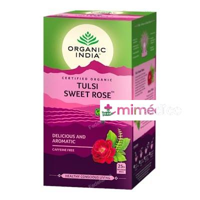 ORGANIC INDIA TULSI SWEET ROSE INFUSION AYURVEDICA 25 BOLSA ORGANIC INDIA