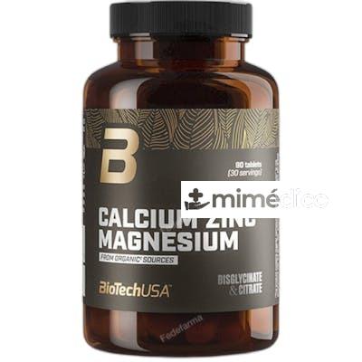BIOTECHUSA CALCIUM ZINC MAGNESIUM FROM ORGANIC SOURCES 90 TB BIOTECHUSA