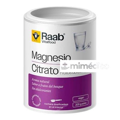 RAAB VITALFOOD MAGNESIO CITRATO FRUTOS BOSQUE 200G RAAB VITALFOOD