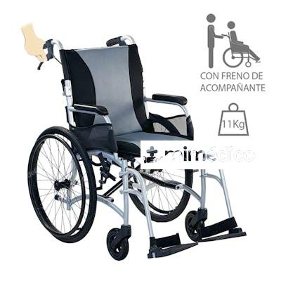 AYUDAS SILLA DE ALUMINIO AUTOPROPULSABLE ERGO TRANSIT 43 AYUDAS TECNO DINAMIC