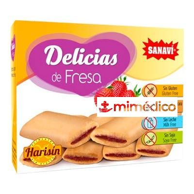 SANAVI DELICIAS FRESA BARRITAS HARISIN 150 GR SANAVI