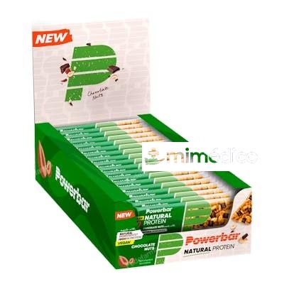POWERBAR NATURAL PROTEINA CHOCOLATE NUTS 18 BARRITAS POWER BAR