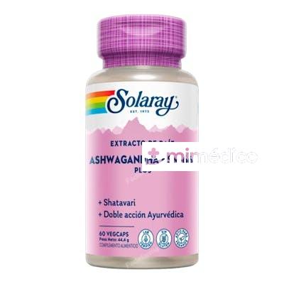 SOLARAY KSM66 PLUS ASHWAGANDHA 60 VEGCAPS SOLARAY