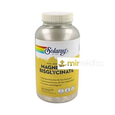 SOLARAY BIG BISIN GLUTENLYCINATE MAGNESIO 240 VEGCAPS SOLARAY