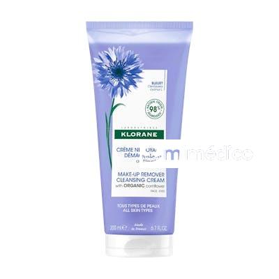 KLORANE CREMA LIMPIADORA DESMAQUILLANTE AL ACIANO BIO 200 ML KLORANE