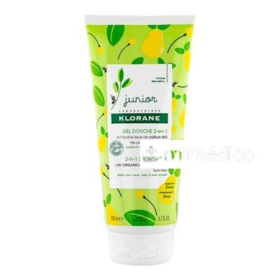 KLORANE JUNIOR GEL DUCHA 2 EN 1 200 ML PERFUME PERA KLORANE