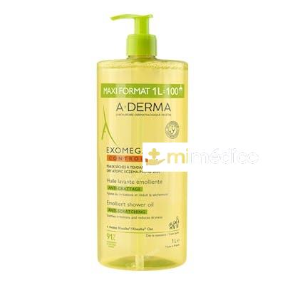 A-DERMA EXOMEGA CONTROL ACEITE LIMPIADOR EMOLIENTE 1 L A-DERMA