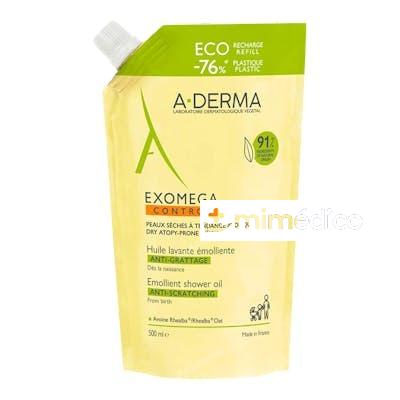 A-DERMA EXOMEGA CONTROL ACEITE LIMPIADOR EMOLIENTE ECO 500 A-DERMA