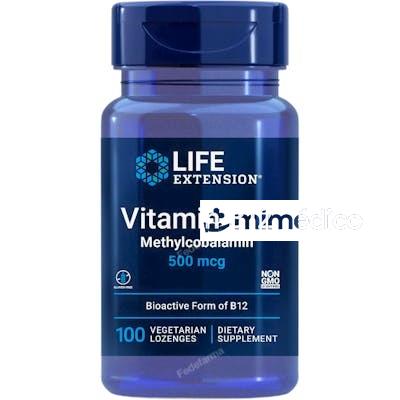 VITAMIN B12 500 MCG 100 LOZENGES LIFE EXTENSION