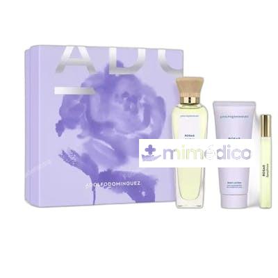 ADOLFO DOMINGUEZ AGUA FRESCA DE ROSAS ESTUCHE 3 PZ ADOLFO DOMINGUEZ