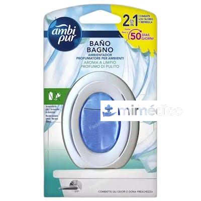 AMBI PUR BANO AMBIENTADOR AROMA A LIMPIO 50 DIAS AMBIPUR