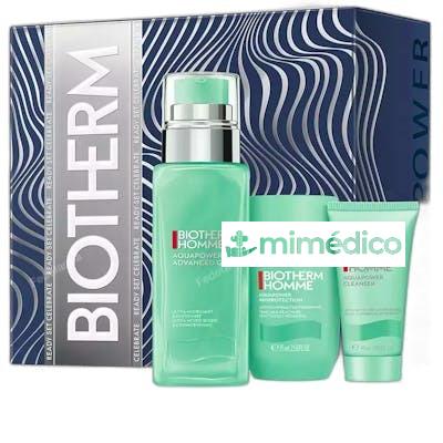 BIOTHERM HOMME AQUAPOWER ADVANCED GEL ESTUCHE 3 PZ BIOTHERM
