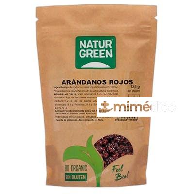 NATURGREEN ARANDANOS ROJOS DESHIDRATADOS BIO 125 G NATURGREEN