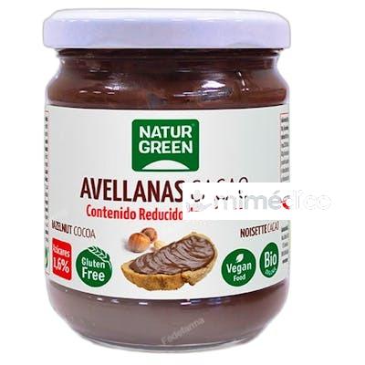 NATURGREEN CREMA AVELLANAS CACAO CONTENIDO REDUCIDO DE AZUCA NATURGREEN