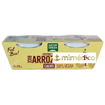 NATURGREEN POSTRE ARROZ CACAO BIO (2X125 G) NATURGREEN