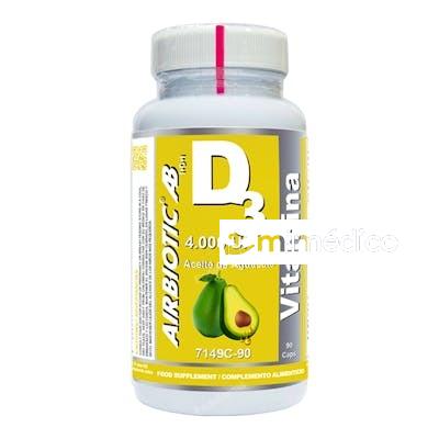 AIRBIOTIC VIT D3 4.000 UI CON ACEITE DE AGUACATE 90 CAPS AIRBIOTIC
