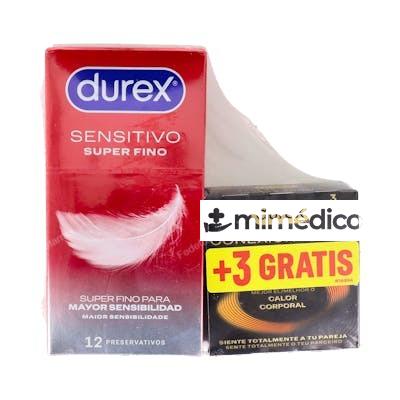DUREX SENSITIVO CONEXION TOTAL PRESERVATIVOS 12 UN 3 UN DUREX
