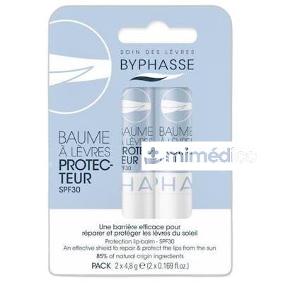 BYPHASSE BALSAMO LABIAL PROTECCION SPF30 PACK 2 PZ BYPHASSE