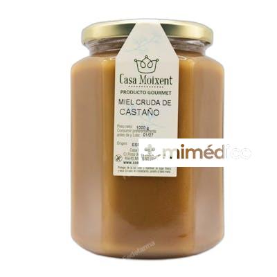 COMO UNA REINA TARRO HEXAGONAL MIEL DE CASTANO CRUDA 1000 GR COMO UNA REINA