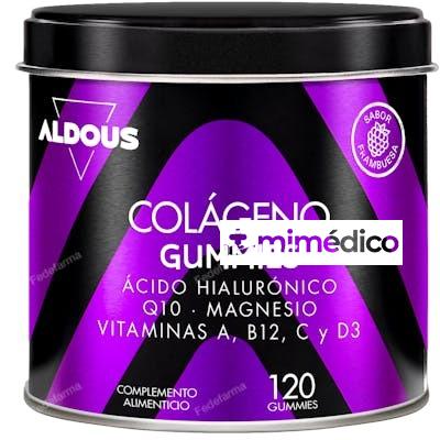 ALDOUS COLAGENO CON MAGNESIO Y ACIDO HIALURONICO 120 GOMINO ALDOUS BIO