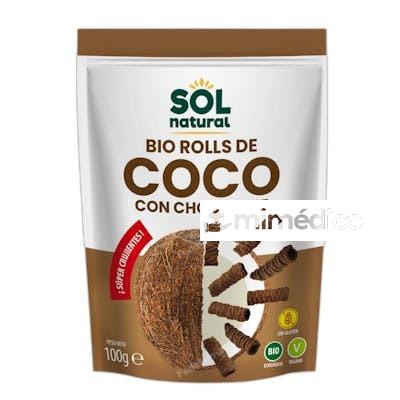 SOLNATURAL ROLLS DE COCO Y CHOCOLATE CRUJIENTES 100G BIO SOLNATURAL