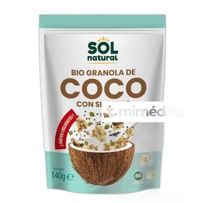 SOLNATURAL GRANOLA CRUNCHY DE COCO CON SEMILLAS 140G BIO SOLNATURAL