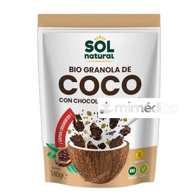 SOLNATURAL GRANOLA CRUNCHY DE COCO CON CHOCOLATE 140G BIO SOLNATURAL