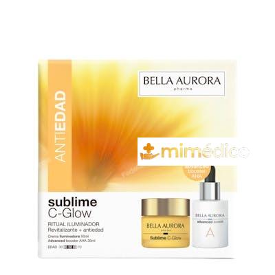 BELLA AURORA PACK SUBLIME C-GLOW ADVANCED BOOSTER AHA RIT BELLA AURORA
