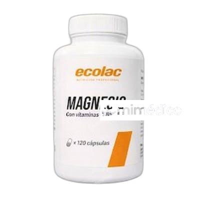 ECOLAC MAGNESIO VITAMINAS C, B5 Y B6 - FRASCO DE 120 CAPS ECOLAC