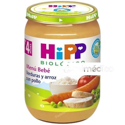 HIPP TARRITO DE VERDURAS Y ARROZ CON POLLO 190 G BIO SA SL HIPP