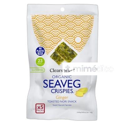 CLEARSPRING ALGA SNACK NORI JENGIBRE PACK 5U BIO CLEARSPRING