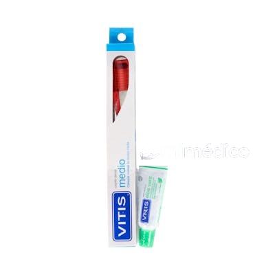 PACK VITIS MEDIO CEPILLO + PASTA ALOE 15ML. VITIS