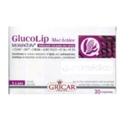 GLUCOLIP MOR ACTIVE 30COMP. GRICAR