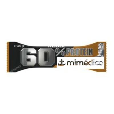 WEIDER PROTEIN 60% BARRITAS MANI SALADO-CARAM 24UD WEIDER