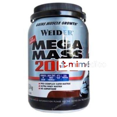 WEIDER MEGA MASS 2000 VAINILLA 1,5KG. WEIDER