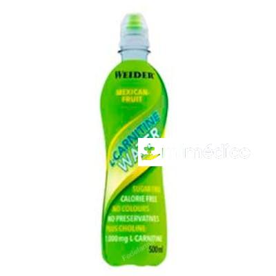 WEIDER L CARNITINE WATER MEXICAN FRUIT 500MLX6UDS. WEIDER