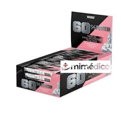 WEIDER PROTEIN 60 BARRITAS FRESA-YOGUR 24UDS. WEIDER
