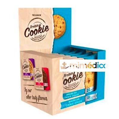 WEIDER PROTEIN COOKIE AMERICAN COOKIE DOUGH 90GRX12UDS. WEIDER