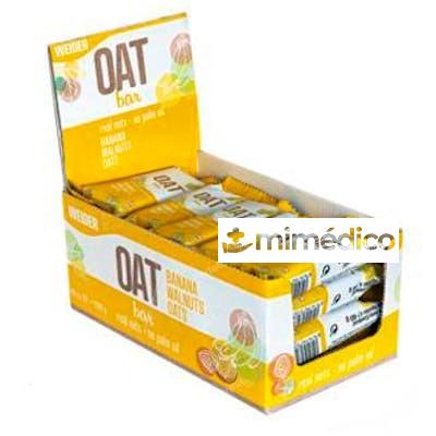 WEIDER OAT BAR BARRITAS BANANA-WALNUTS 20UDS WEIDER