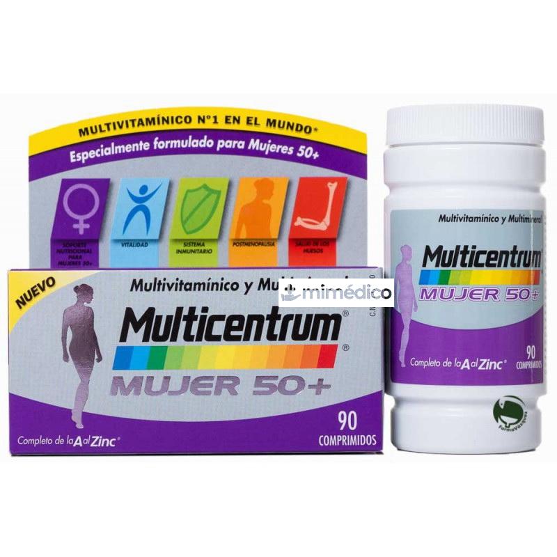 MULTICENTRUM MUJER 50+ 90COM PFZIER