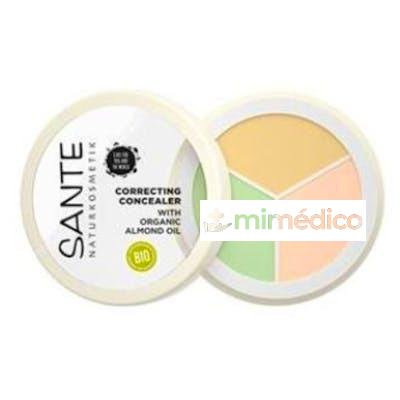 CORRECTOR POLVO-CREMA 3 TONOS 6GR. SANTE NATURKOSMETIK
