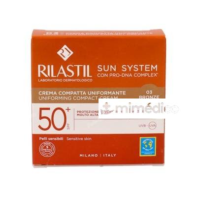 RIL SUN SYSTEM 50+ COMPACTO BRONZE 10GR. CUMLAUDE - RILASTIL
