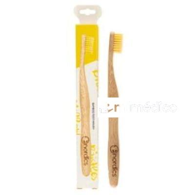 CEPILLO DENTAL BAMBU - AMARILLO NORDICS ORAL CARE