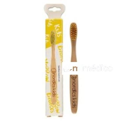 CEPILLO DENTAL BAMBU NINOS - AMARILLO NORDICS ORAL CARE