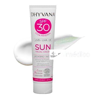 SOLAR SPF30 SUN CON ACIDO HIALURONICO 50ML. ECO DHYVANA