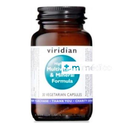 HIGH FIVE FORMULA MULTIVIT Y MINERALES 30CAP.VEG. VIRIDIAN